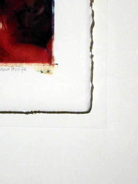 nude art framing detail showing score